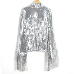 Sequin Fringe Jacket